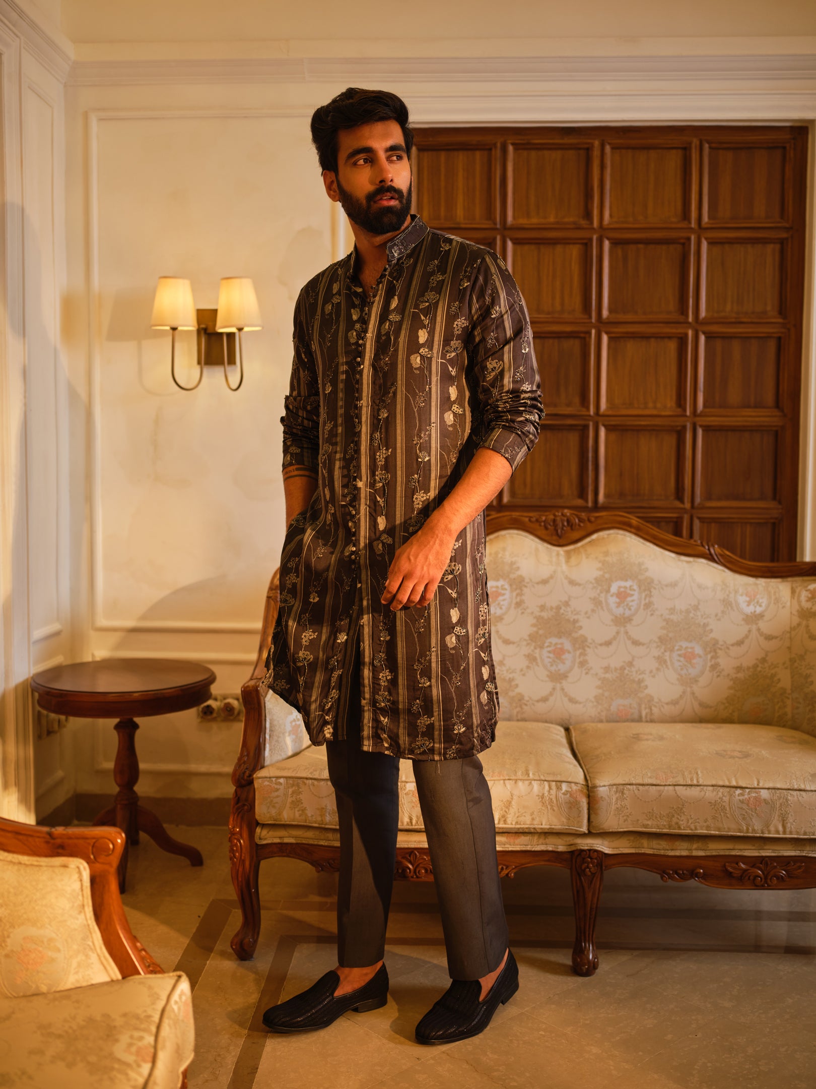 Charcoal Mist Kurta Set