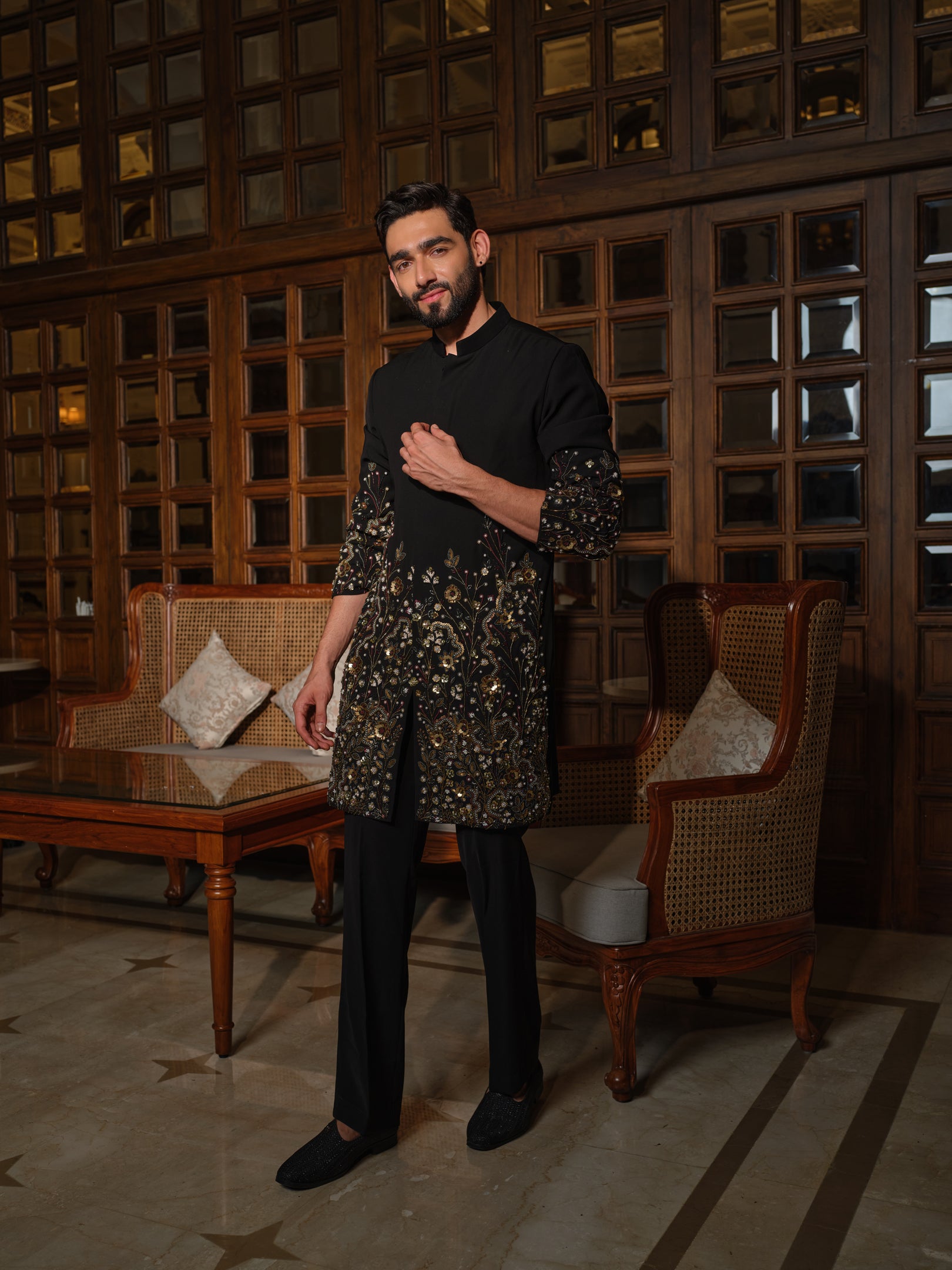Midnight Radiance Kurta Set