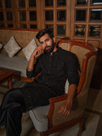Midnight Black Patiyala Set