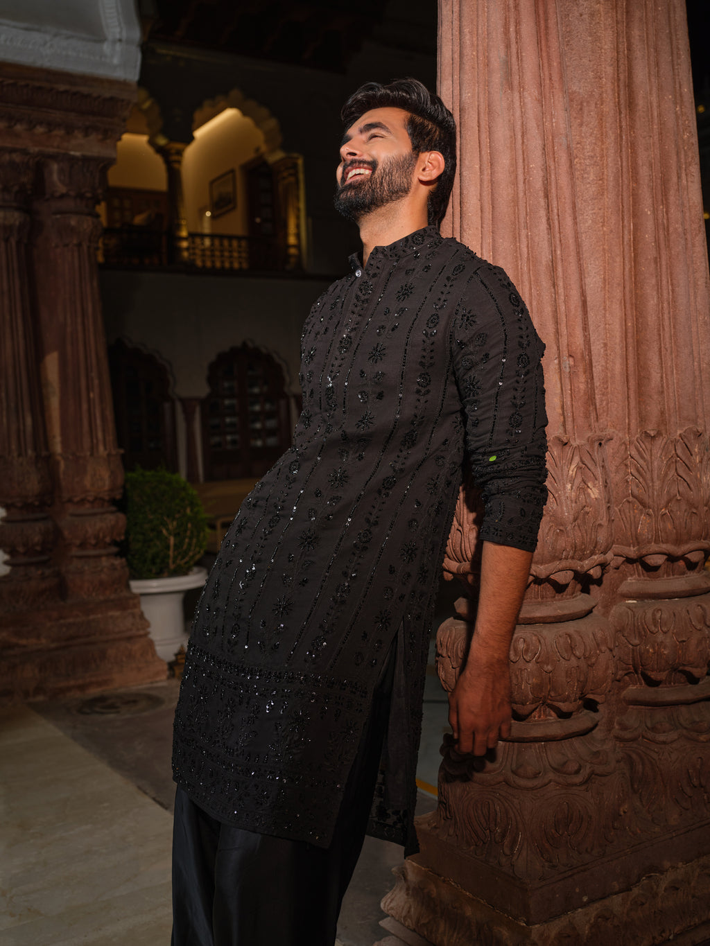 Midnight Black Patiyala Set