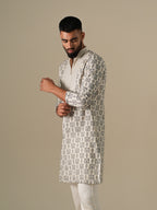 Ivory Mosaic Kurta Set