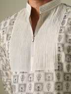 Ivory Mosaic Kurta Set