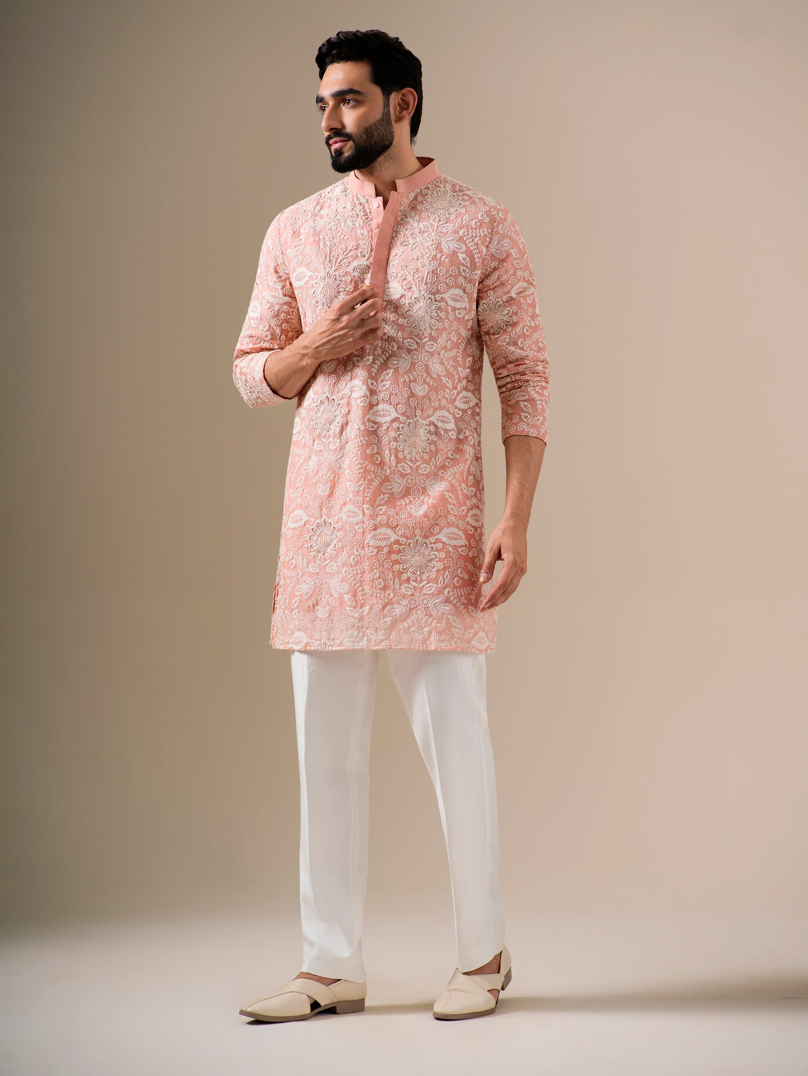 Floral Blush Kurta Set
