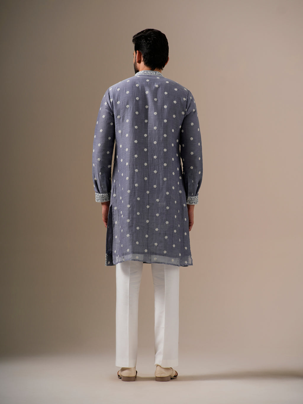 Grey Fleur Kurta Set