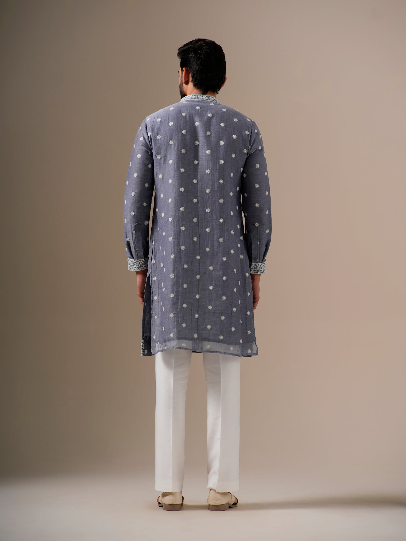 Grey Fleur Kurta Set