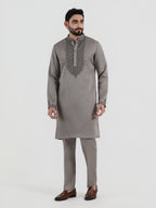 Steel Grey Opulence Kurta Set