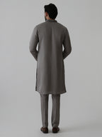 Steel Grey Opulence Kurta Set