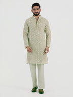 Pistachio Flora Kurta Set