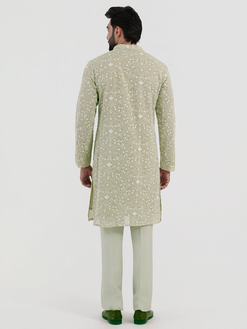 Pistachio Flora Kurta Set