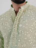 Pistachio Flora Kurta Set