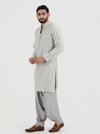Pastel Blue Mirror Glow Kurta Set