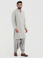 Pastel Blue Mirror Glow Kurta Set
