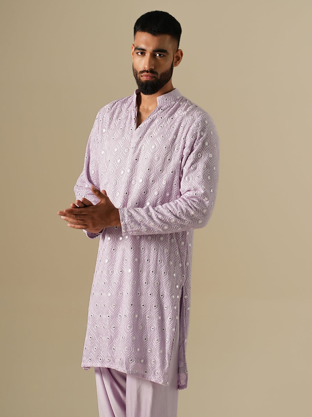 Lavender Taara Kurta Set