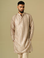 Beige Starlit Kurta Set