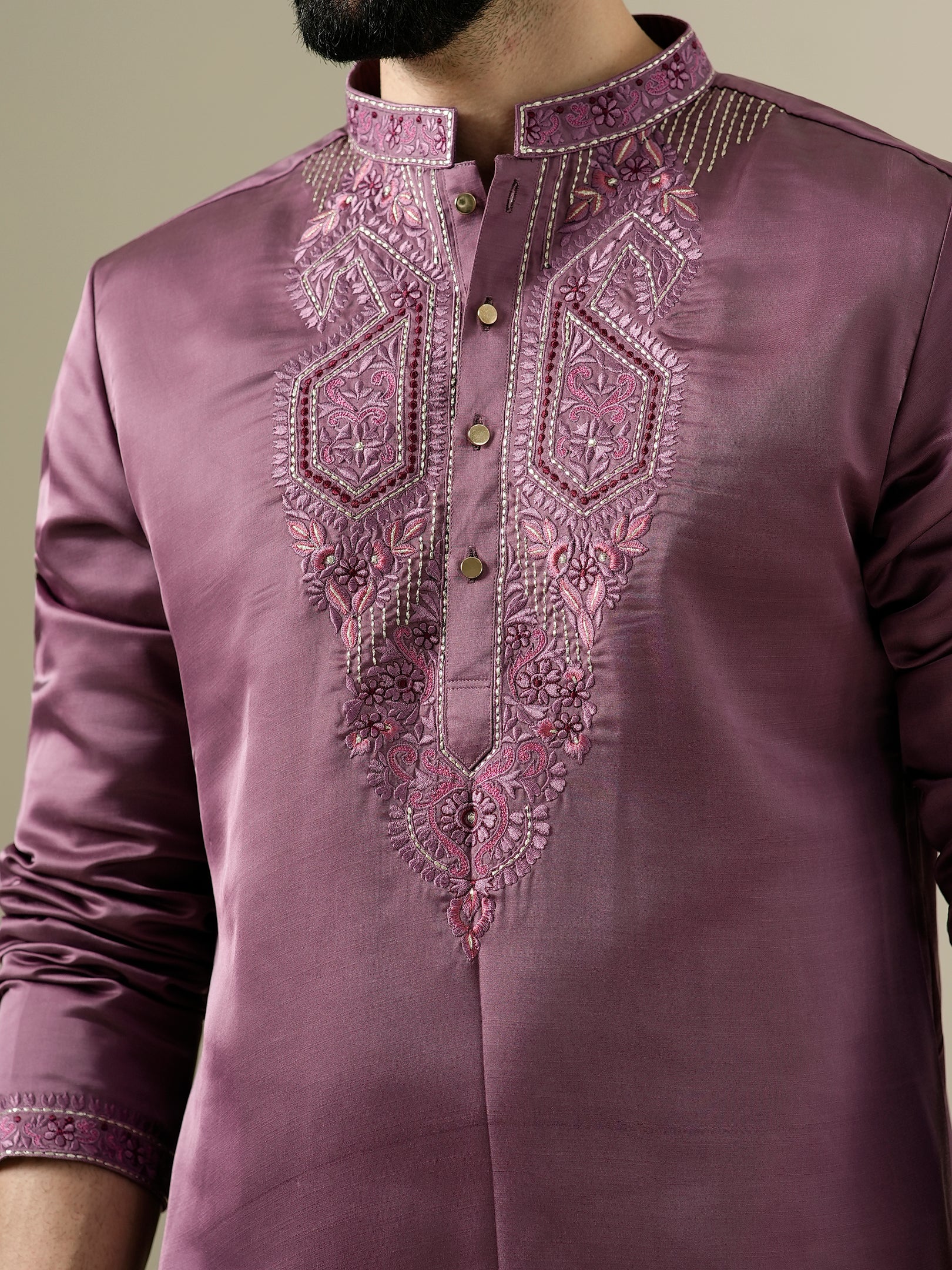 Plum Harmony Kurta Set