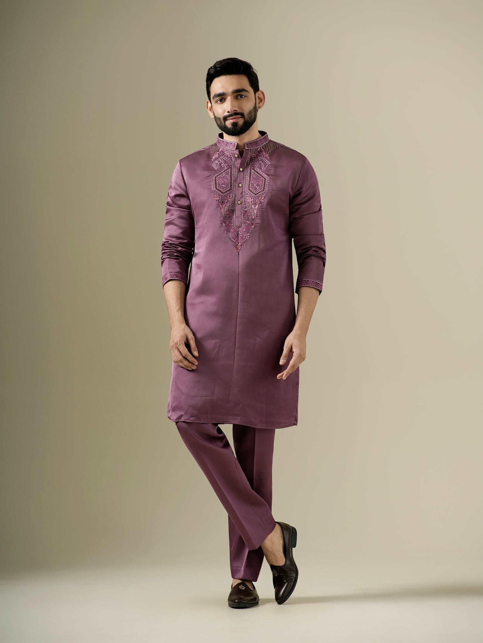 Plum Harmony Kurta Set