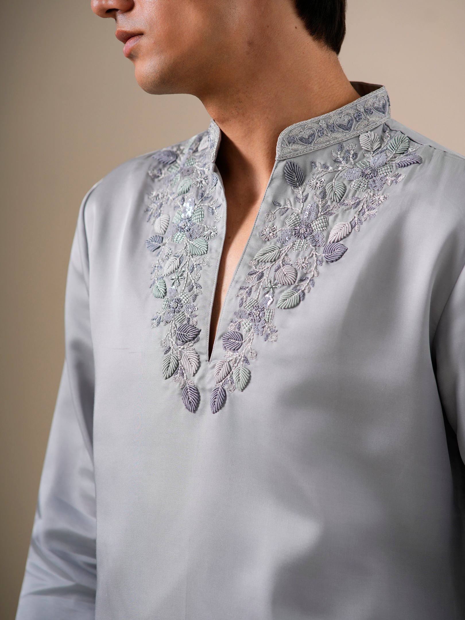 Moonstone Leaf Kurta Set