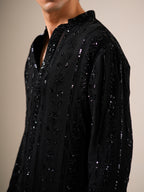 Midnight Black Patiyala Set