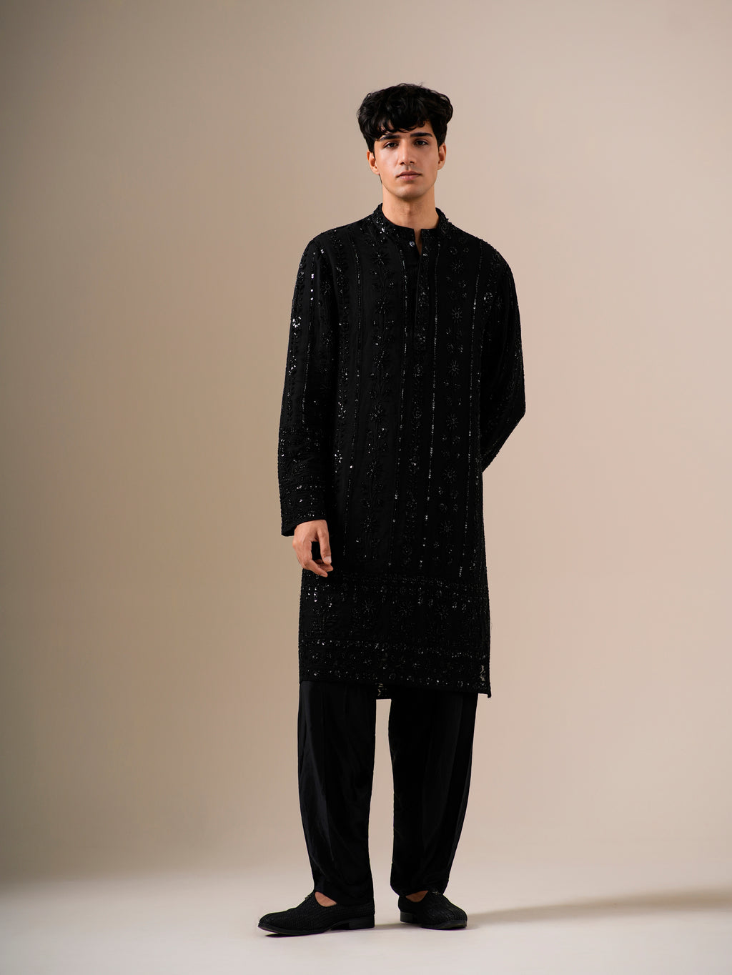 Midnight Black Patiyala Set