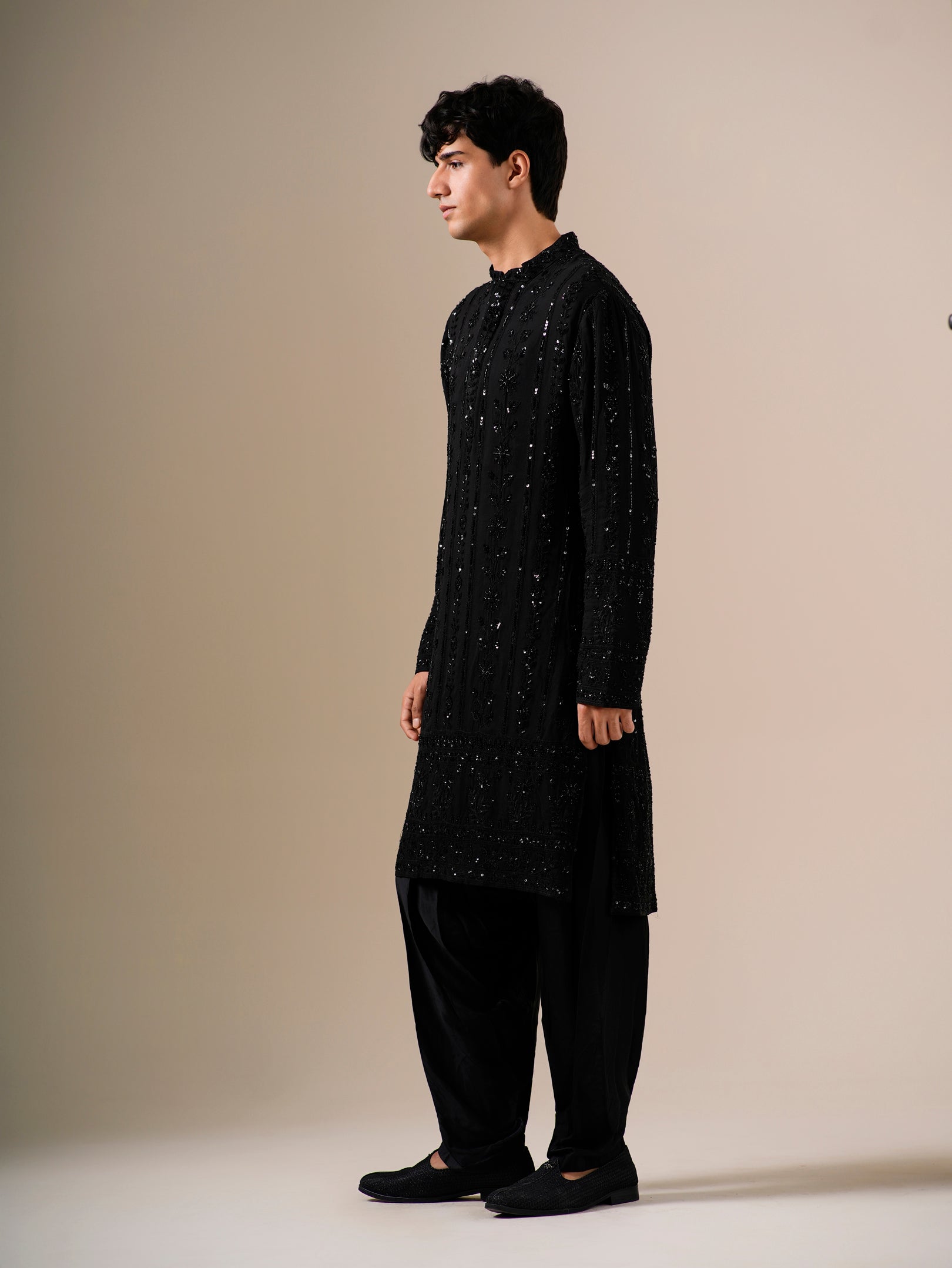 Midnight Black Patiyala Set